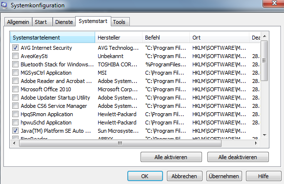 systemstart