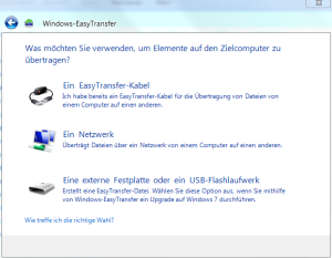 windows easy transfer